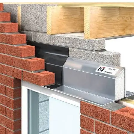 New galvanised steel lintel fitted to a property in Flint, Flintshire