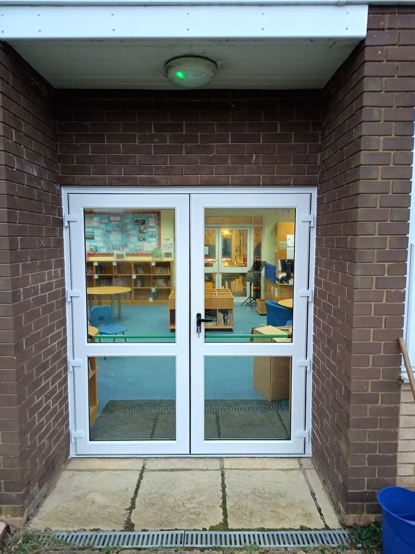 Fire exit door example