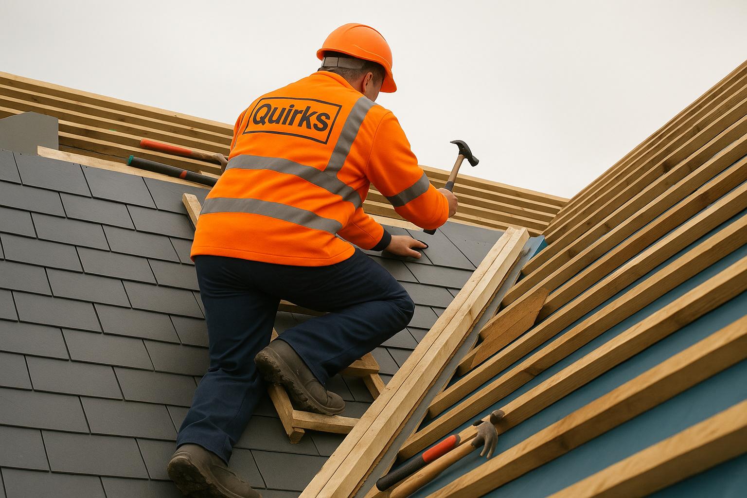 Roof and roofline repair work carried out by Quirks Property Maintenance