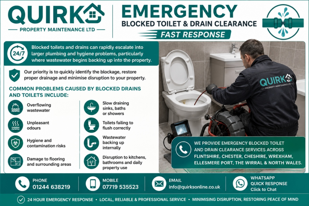 Emergency Blocked Toilet & Drain Clearance – Fast Response