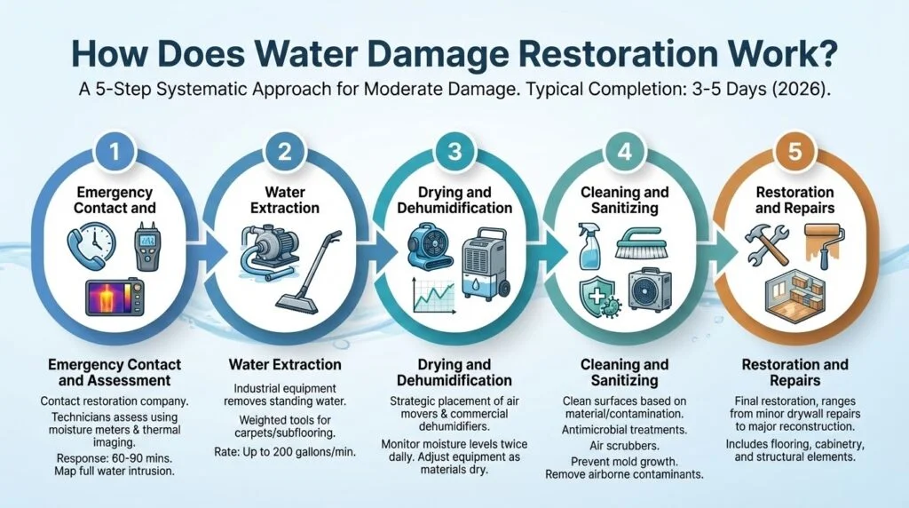 Our Flood Damage Restoration Process