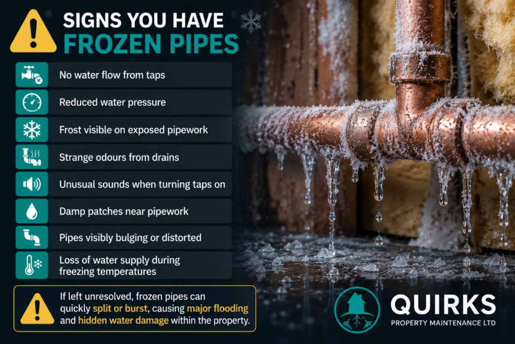 Signs You Have Frozen Pipes