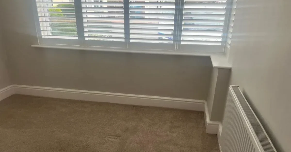 Redecorated bay window in a Chester house after damp proofing and floor renewal