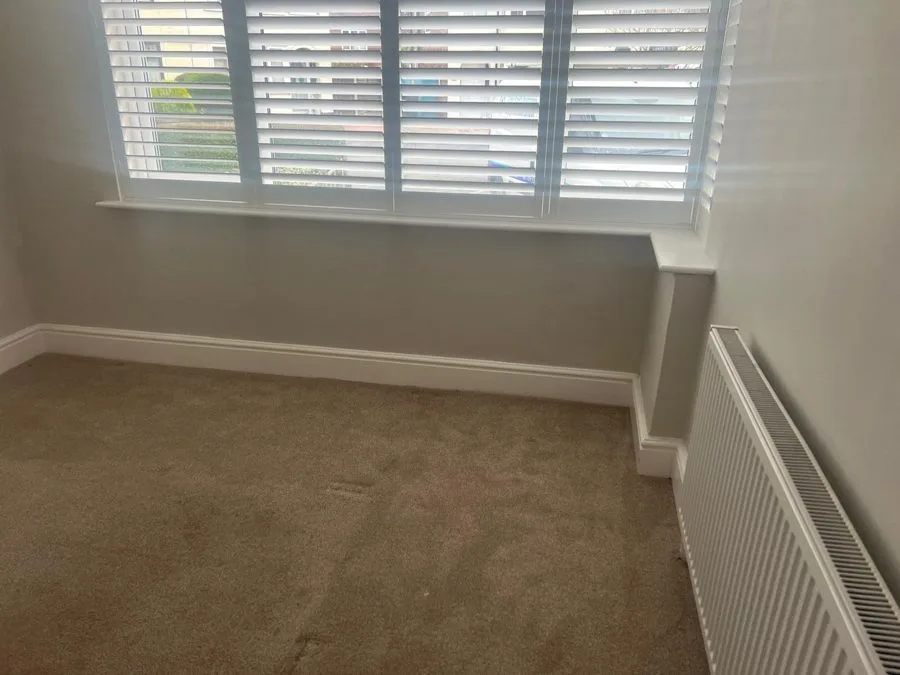 Decorated bay window after damp proofing in Chester