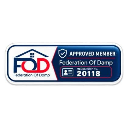 Federation of Damp approved member, membership number 20118